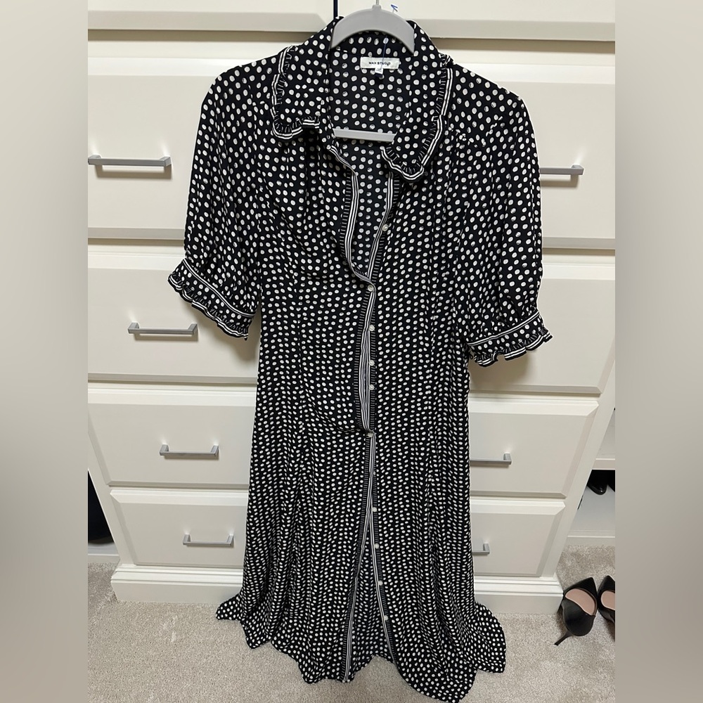 Float summer dress polka dots max studio